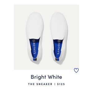 Authentic Rothy’s Bright White sneakers Sz 8